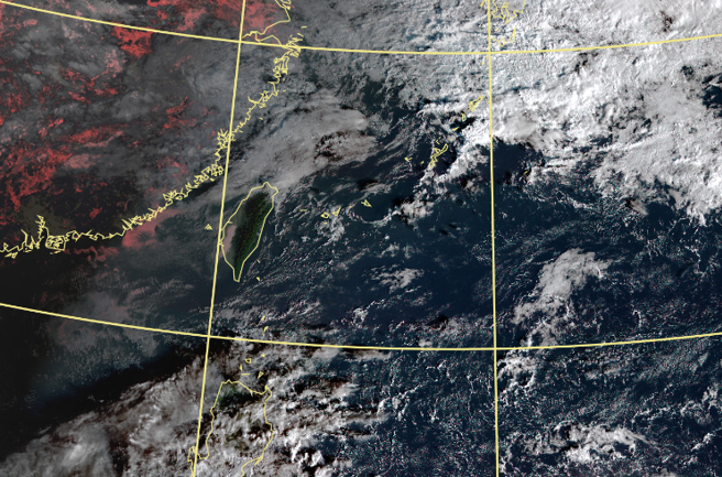 好天氣再兩天，下周鋒面南下，降雨範圍擴大。（中央氣象局提供）