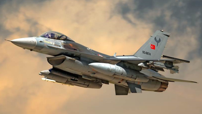 土耳其空军F-16战机的资料照。（达志影像/Shutterstock）