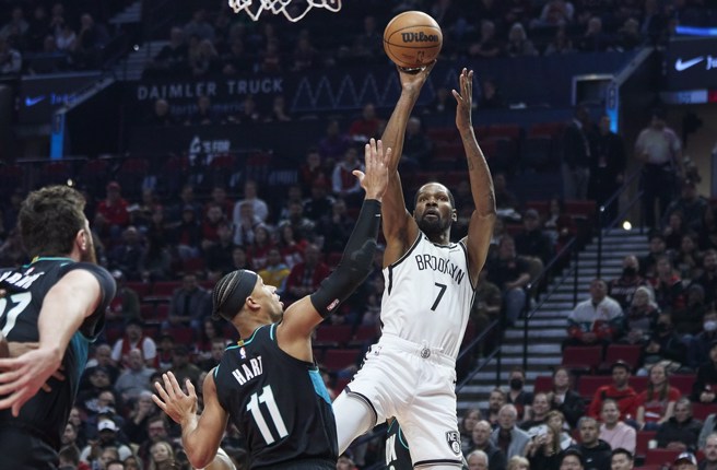 杜兰特今天轰下全场最高35分。(美联社)