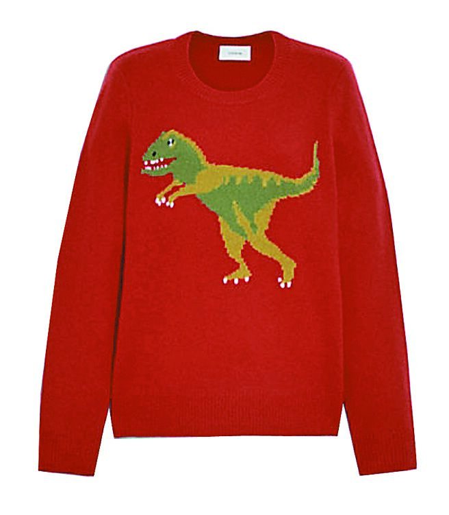 COACH REXY恐龙圆领毛衣，1万6800元。（摘自COACH官网）