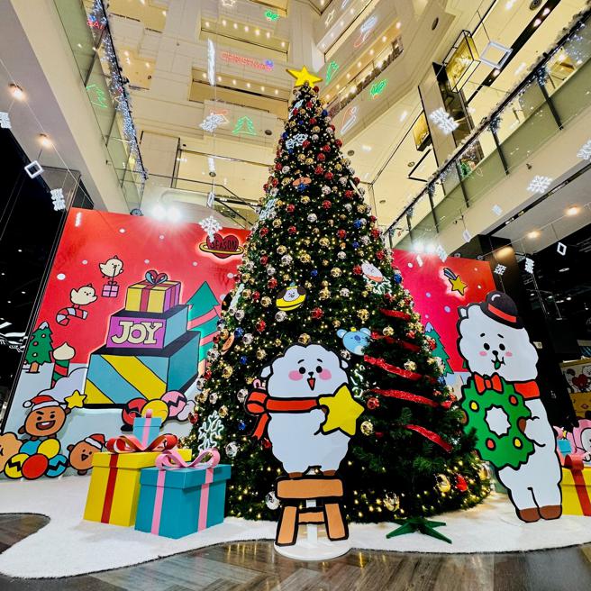 台茂购物中心「BT21宇宙小镇欢乐冬季趴」 限定版组合发售中（业者提供）