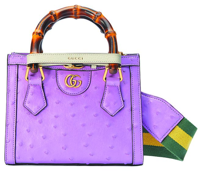 紫色Gucci Diana，28萬1600元。（Gucci提供）