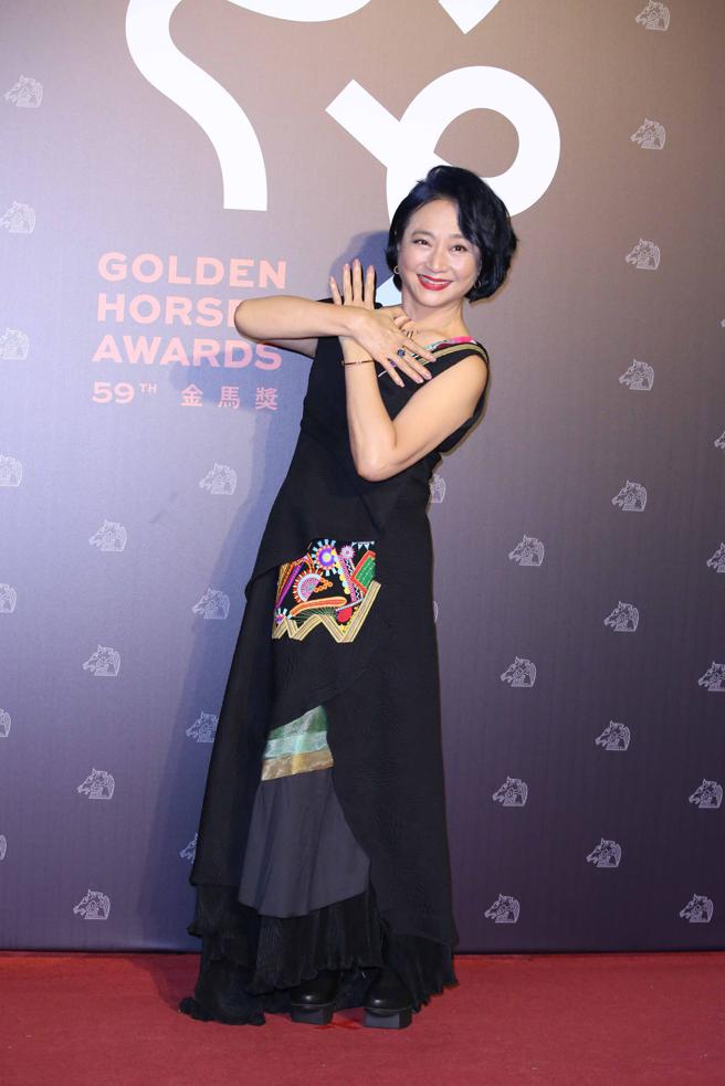 以《一家子儿咕咕叫》入围最佳女配角奖的杨丽音。（陈俊吉摄）