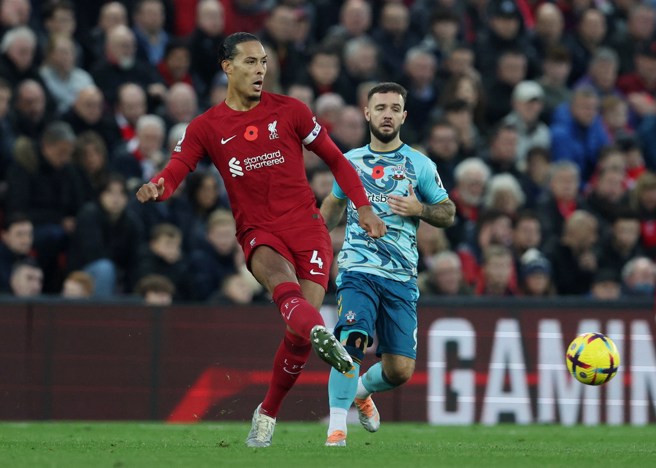 荷兰队长范戴克目前效力英超利物浦。(路透资料照)