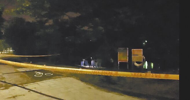 台南市永康科工區滯洪池驚傳發現一男一女2具浮屍。（讀者提供／曹婷婷台南傳真）全國各縣市安心專線1925