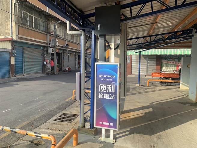 台南公有市场绿能化，年底前设置47座电动机车换电站。（台南市政府提供／张毓翎台南传真）