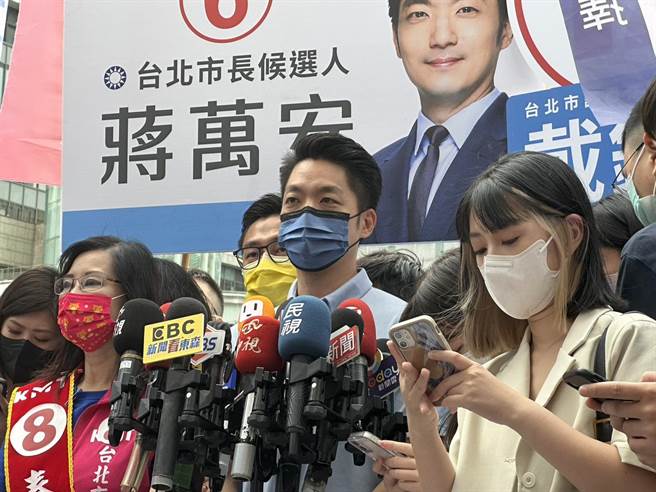 國民黨台北市長候選人蔣萬安。（楊亞璇攝）