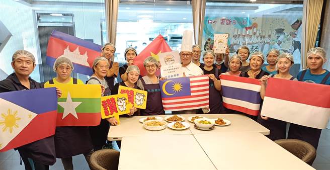 新北校厨教学营 南洋风味午餐让孩子拥抱多元文化。（新北市教育局提供）