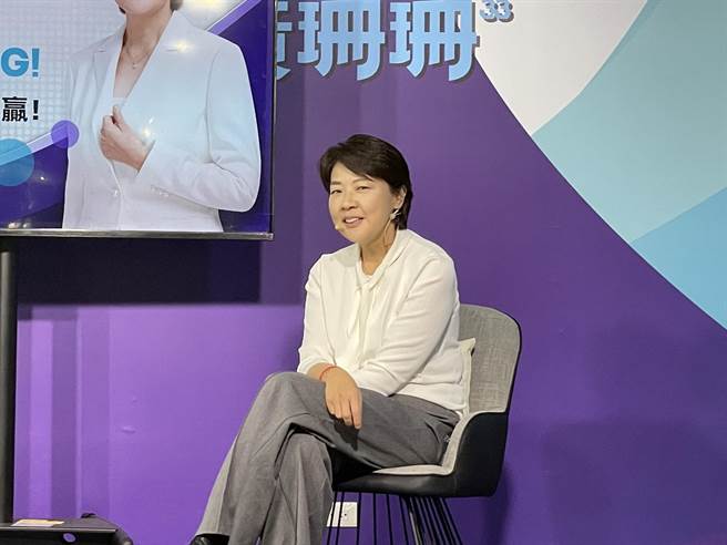 無黨籍台北市長候選人黃珊珊。（黃婉婷攝）
