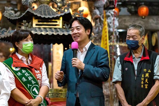 赖清德日前亲赴南投力挺蔡培慧。（翻摄自赖清德脸书）