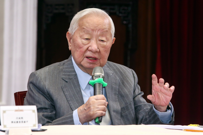 APEC會議落幕，領袖代表張忠謀出席記者會。（圖／鄧博仁攝）