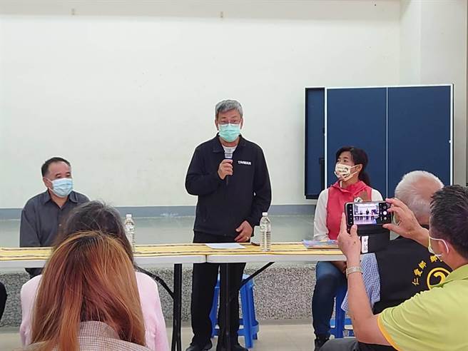 前副总统陈建仁，赴仁爱乡挺南投县长候选人蔡培慧。（蔡培慧竞总提供／廖志晃南投传真）