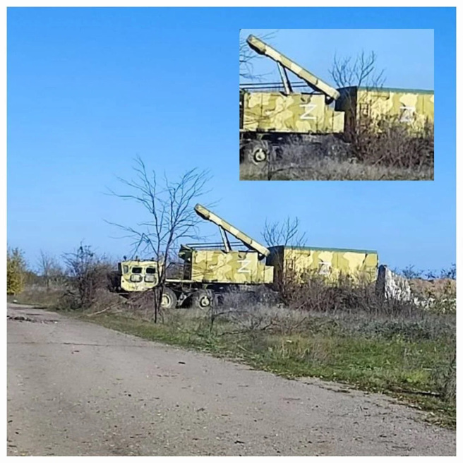 这具标着z符号的S-300雷达车，可能被俄罗斯的无人机给炸毁了。(图/defence-blog)