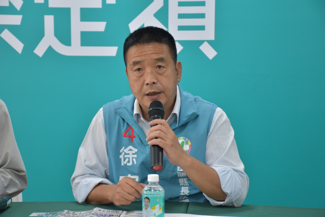 民進黨苗栗縣長候選人徐定禎。（謝明俊攝）