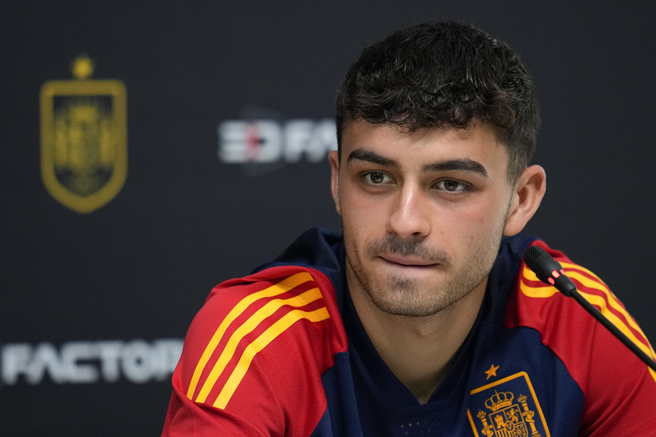 19岁就入选西班牙国家队，佩德里未来不可限量。(美联社)