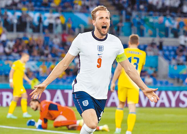 上届世足金靴奖得主肯恩是英格兰的进攻希望。（路透）