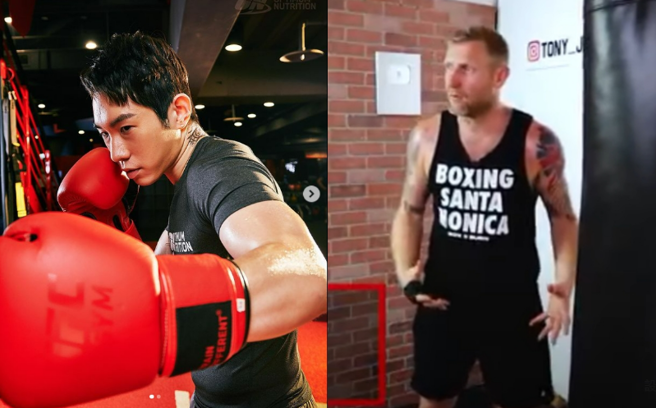 台湾YouTuber「尼克星拳击」的影片，被爆抄袭英国奥运铜牌选手Tony Jeffriesm影片。（图／翻摄IG/nickpan129、拳击小潘YT）