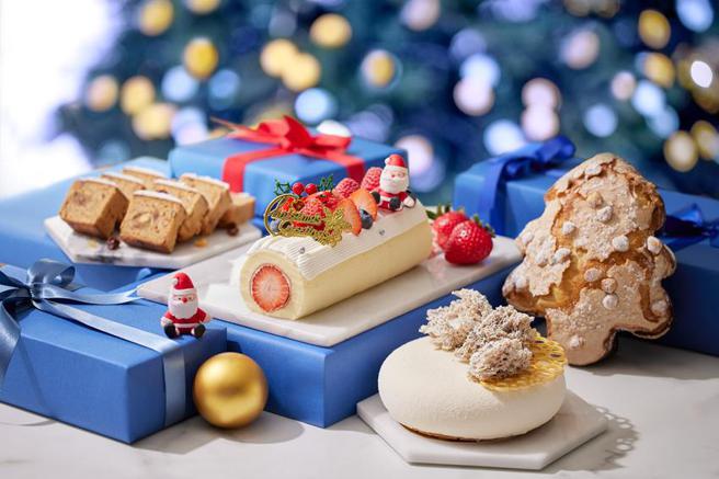 （台北寒舍艾美酒店「巧克光廊」推出各种圣诞甜品。图／寒舍艾美酒店）
