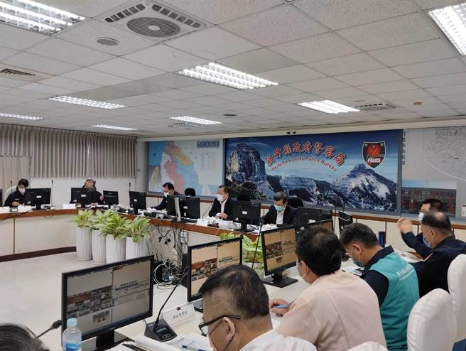 警政署长黄明昭今天召开会议指出，选前警察严阵以待，确保选举维安万无一失。（警政署提供）
