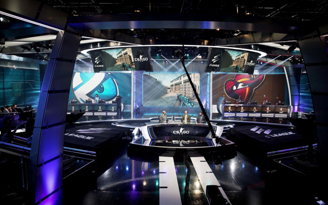 CS：GO电竞比赛播报台。（美联社资料照）