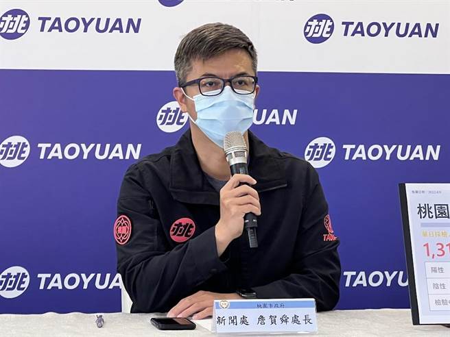 桃市府新闻处长詹贺舜。(蔡依珍摄)