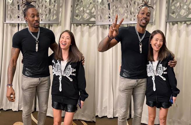 贾永婕和魔兽合影。(图／取自贾永婕脸书)