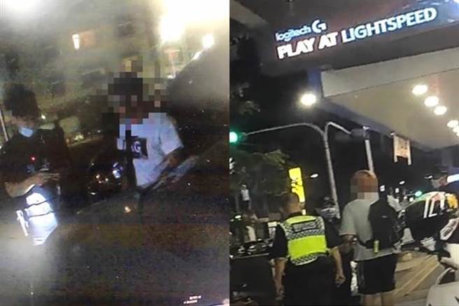 杨男（左）、谢男（右）。（翻摄照片／高雄洪靖宜传真）