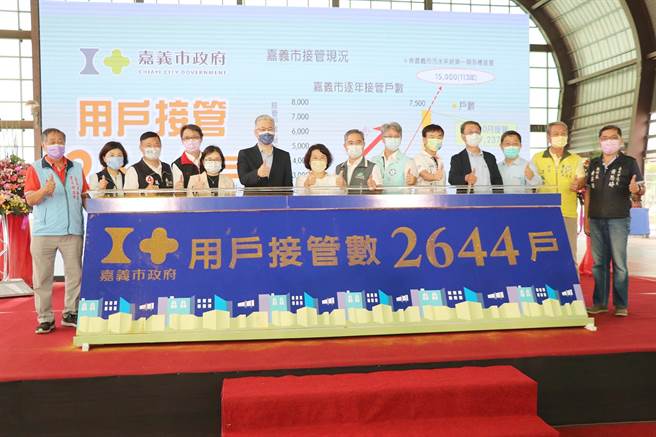 「嘉义市污水系统第一期─分支管网及用户接管第2、3标工程」今举行竣工典礼。（吕妍庭摄）