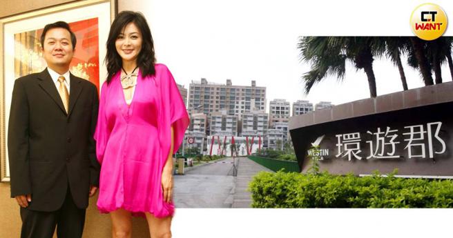 前远航董事长张纲维接手「环游郡」后曾请来港星关之琳代言，房价一度飙破每坪30万元。（图／刘耿豪摄、报系资料照，CTWANT合成）