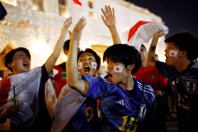 日本在本届世界杯首战扳倒德国，跌破眾人眼镜。（示意图／路透社）