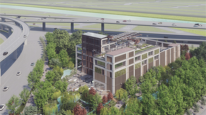 松湖变电所今天闯北市都审会过关。（台电提供／杨亚璇台北传真）