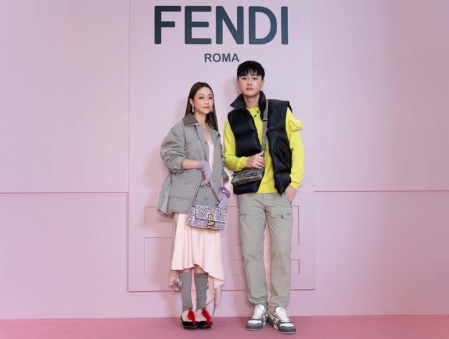 谢欣颖、施柏宇抢逛FENDI台南快闪 物色耶诞礼物（吴松翰翻摄）