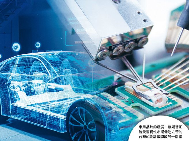 在电动车和自驾车持续发展的带动下，包括先进驾驶辅助系统、电力控制、环境感知、车内外联网等需求都不减反增，因此，将时间轴拉长来看，车用晶片的需求量仍然正向 。(图/先探投资周刊提供)