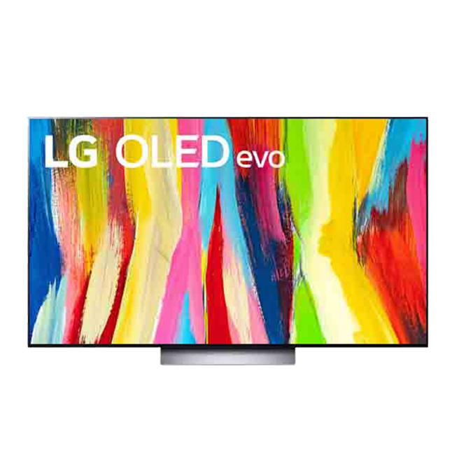 PChome 24h購物的LG 55吋 OLED evo C2極致系列4K AI語音智慧聯網電視，30日前特價5萬2900元。（PChome 24h購物提供）
