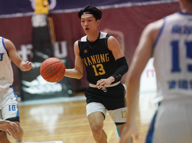 萬能科大高偉綸包括第4節2記三分冷箭，全場攻下11分。（大專體總提供）