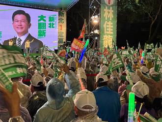 林佳龍選前之夜 數千支持者搖旗吶喊