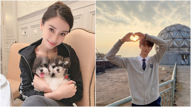 Angelababy與男星林一日前傳出緋聞。(圖／翻攝自Angelababy微博、林一微博)