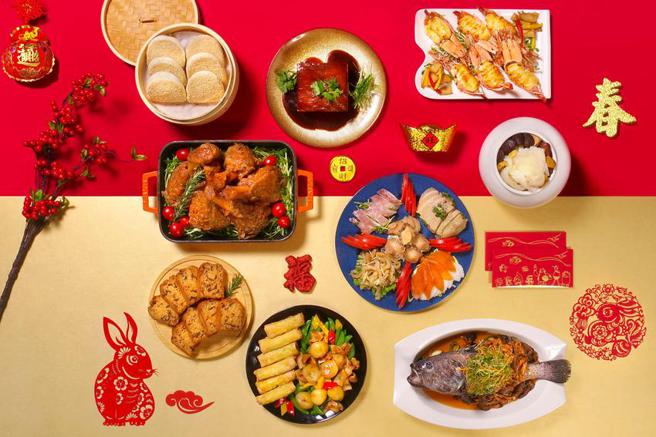 （台北花園大酒店搶攻除夕圍爐商機，推出花開富貴團圓宴外帶年菜套餐。圖／台北花園大酒店）