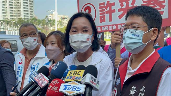 国民党高雄市长候选人柯志恩今笑说，全国大概只有她1个人希望这个选战能够延期。（柯宗纬摄）