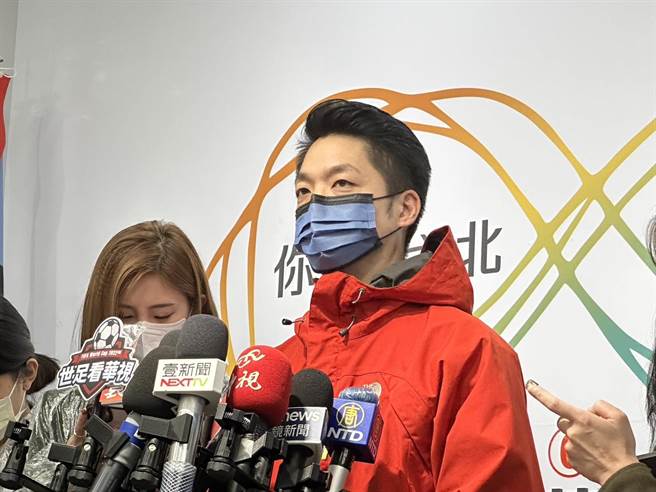 国民党台北市长候选人蒋万安。（杨亚璇摄）