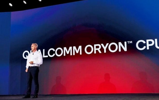 加入高通22個月的Nuvia共同創辦人、現任高通資深副總裁威廉斯在夏 威夷峰會上預告最新的Oryon CPU，迎戰英特爾、超微CPU晶片。 （圖片．高通提供）
