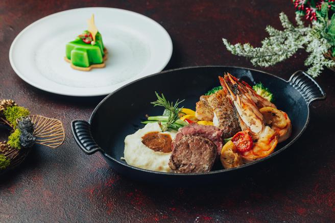 Ziga Zaga义大利餐厅推出耶诞限定的双人套餐。（台北君悦酒店提供）