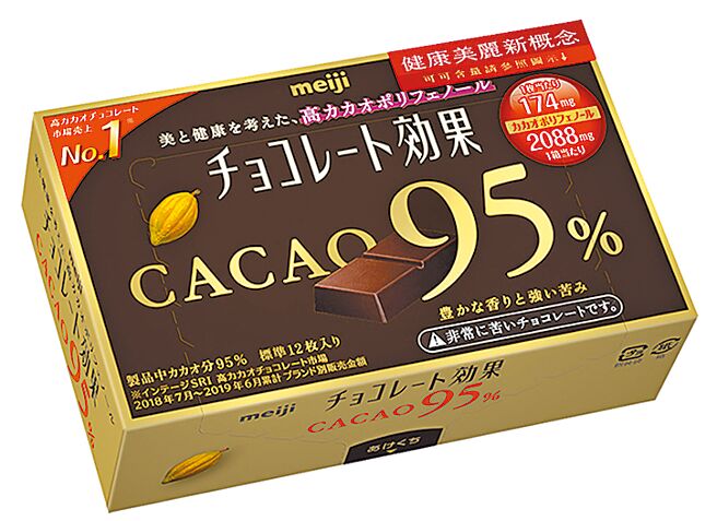 city’super明治巧克力效果95%CACAO黑巧克力，原价95元，特价79元。（city’super提供）