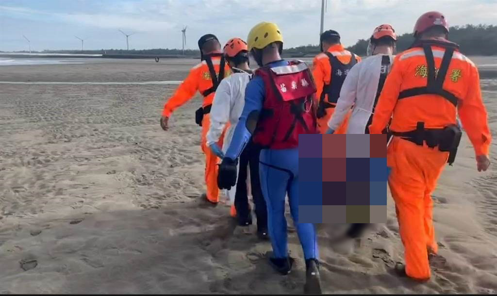 36歲菲律賓籍移工疑似游泳溺斃。（翻攝照片／李京昇苗栗傳真）