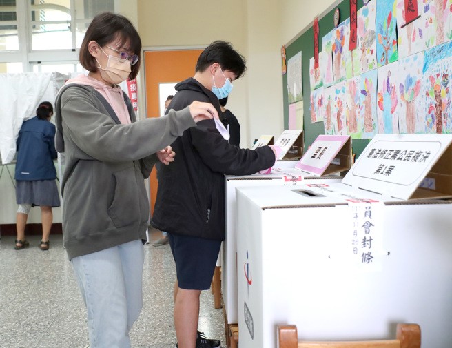 中选会公布修宪公投未通过。蔡英文要在其任内进行「修宪」，以彰显其「歷史地位」，还是「没门」。（张薷摄）