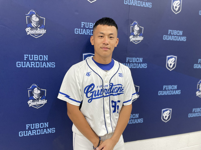 富邦悍将捕手戴培峰。（毛琬婷摄）