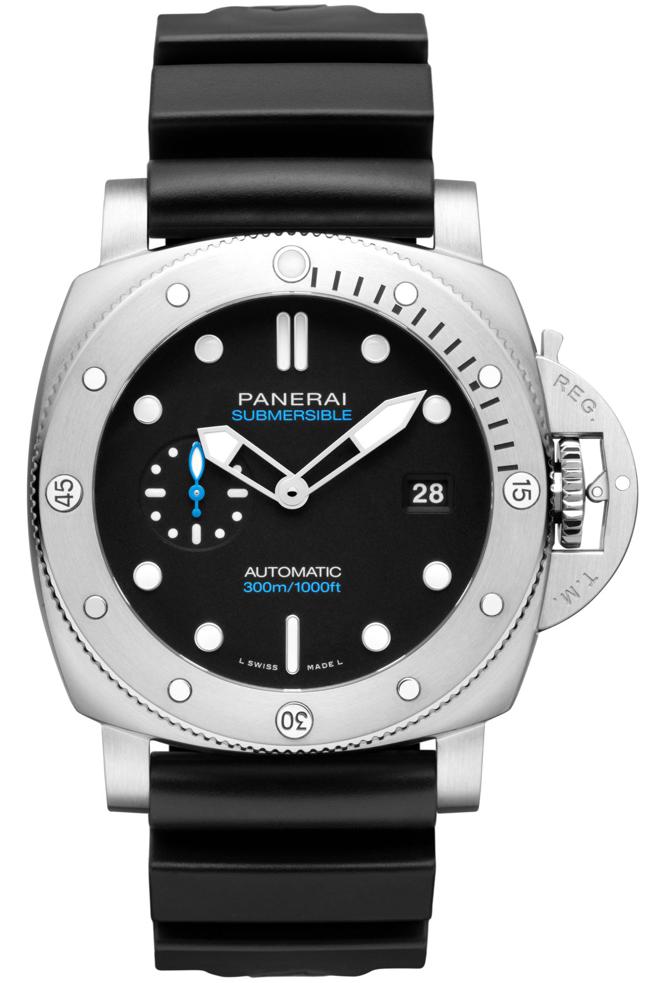 沛納海Submersible QuarantaQuattro專業潛水表 (PAM01229)，28萬元。（Panerai提供）