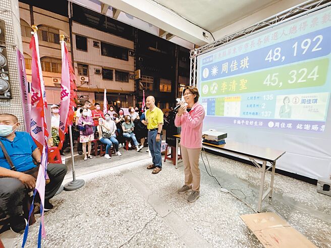 屏东县33乡镇市中，选情最激烈的屏东市由周佳琪守住一片蓝天。（周佳琪阵营提供／谢佳潾屏东传真）