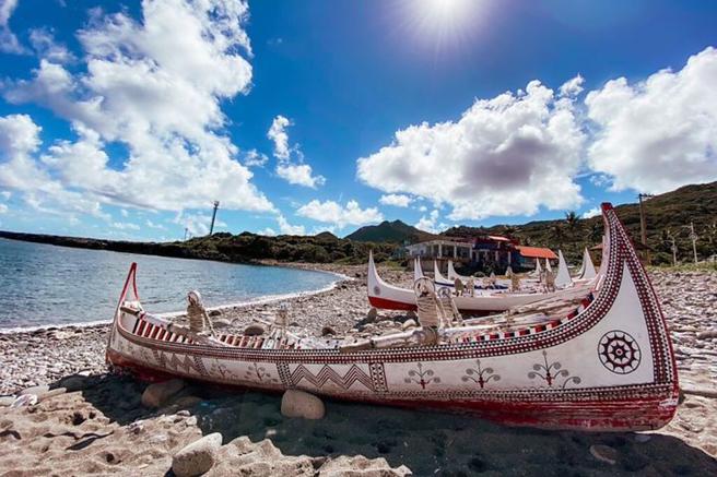 ▲自然景观第一名－兰天下的拼板舟。图：台东县政府交通及观光发展处观光游憩科／提供