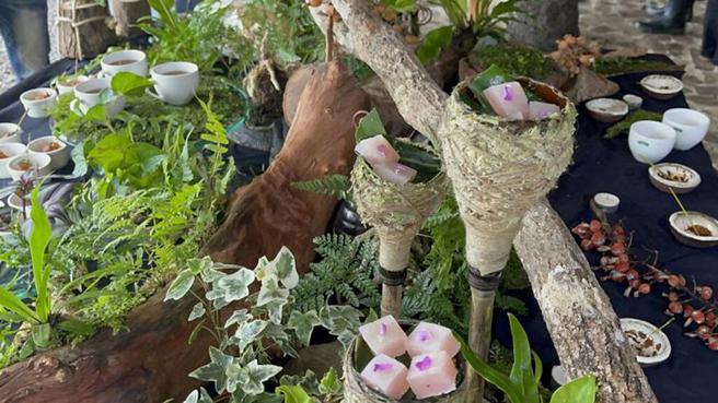 ▲独具特色的里山小点心-森林餐会蜜蜂的餐桌。图：东北角暨宜兰海岸国家风景区管理处／提供